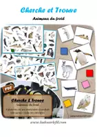 Aperçu - Apprentissages en autonomie - Cherche et Trouve - Animaux du froid - Page de couverture