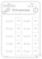 Vorschau - Arbeitsblätter - Rechenspaziergang Fasching (6fach differenziert) - Seite 2