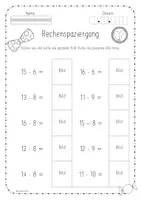 Vorschau - Arbeitsblätter - Rechenspaziergang Fasching (6fach differenziert) - Seite 3