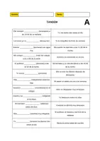 Vorschau - Arbeitsblätter - Verbos reflexivos y la rutina diaria Tándem y Tres en raya - Deckblatt