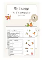 Vorschau - Arbeitsblätter - Materialpaket - 3 Mini Lesespuren - Deckblatt