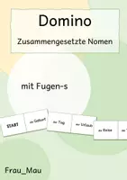 Vorschau - Spiele - Domino: Zusammengesetzte Nomen (mit Fugen-s) - Deckblatt