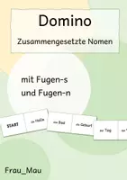 Vorschau - Spiele - Domino: Zusammengesetzte Nomen (mit Fugen-s und Fugen-n) - Deckblatt