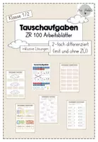Vorschau - Arbeitsblätter - Tauschaufgaben ZR100 differenziert inklusive Lösungen - Deckblatt