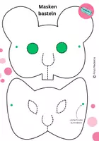 Vorschau - Mal- und Bastelvorlagen - Tiermasken basteln für Fasching von FinjasKinderTV - Deckblatt