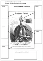 Vorschau - Arbeitsblätter - Arbeitsblatt Geschichte Sek II: Karikatur Reichsgründung (mit Lösung) - Seite 2