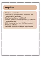 Vorschau - Mal- und Bastelvorlagen - Fensterbilder zum Prickeln - Seite 1
