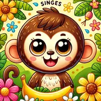 Aperçu - Matériel pour travaux manuels / dessin - Singes coloriages (50 modèles à colorier) - Page de couverture