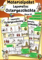 Vorschau - Arbeitsblätter - Leporello Ostergeschichte Ostern Ethik Klasse 1/2 - Deckblatt