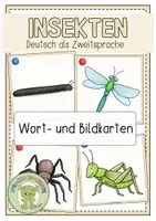 Vorschau - Fördermaterial/Inklusion - INSEKTEN Wort- und Bildkarten (Grundwortschatz) - Deckblatt
