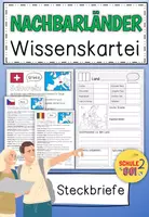 Vorschau - Arbeitsblätter - Deutschland / Nachbarländer / Europa - Deckblatt
