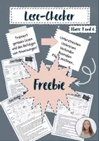 Vorschau - Arbeitsblätter - Lese Checker - Genaues Lesen üben (Freebie) - Deckblatt
