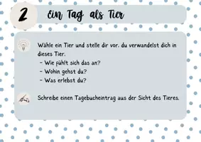 Vorschau - Stationenlernen - Kreative Schreibkartei - Tiere - Seite 2