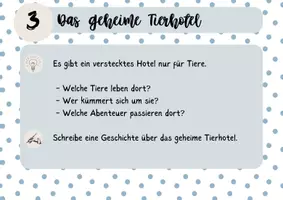 Vorschau - Stationenlernen - Kreative Schreibkartei - Tiere - Seite 3