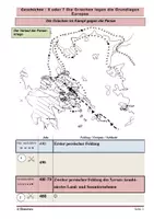 Vorschau - Arbeitsblätter - Perserkriege - Verlauf und Quellenauswertung - Deckblatt
