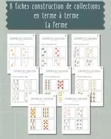 Aperçu - Apprentissages en autonomie - Fiches construction collections en terme à terme LA FERME - Page de couverture