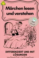 Vorschau - Stundenentwürfe - Märchen lesen und verstehen - Differenziert und mit Lösungen - Deckblatt