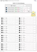 Vorschau - Arbeitsblätter - Zehnerübergang mit Würfelbildern - Mathe Arbeitsblätter bis 20 Klasse 1 - Flinke 8 - Seite 2