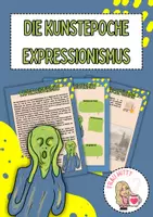 Vorschau - Arbeitsblätter - Die Kunstepoche Expressionismus mit praktischer Übung - Deckblatt