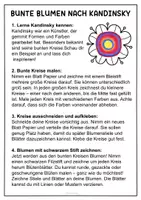 Vorschau - Arbeitsblätter - Bunte Blumen nach Wassily Kandinsky - Kunst im Frühling - Seite 2