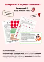 Vorschau - Mal- und Bastelvorlagen - Blutspende – Stop-Motion Film mit Legemodell - Deckblatt