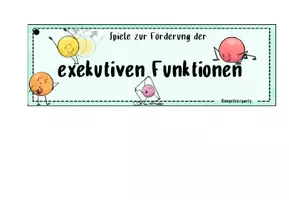 Vorschau - Aufgabenkarten - Übungsfächer / Spiele zur Förderung der exekutive Funktionen - Seite 1