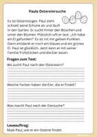 Vorschau - Arbeitsblätter - Lesehäppchen mit Arbeitsaufträgen zu Ostern - 2. Klasse - Seite 3