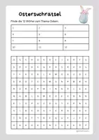 Vorschau - Arbeitsblätter - Ostersuchrätsel mit 3 Schwierigkeitsstufen - 2. Klasse - Seite 3