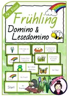 Vorschau - Spiele - FRÜHLING Domino & Lesedomino - Deckblatt