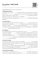 Vorschau - Arbeitsblätter - G.E. Lessing - Emilia Galotti - Lückentexte und Quiz - Seite 1
