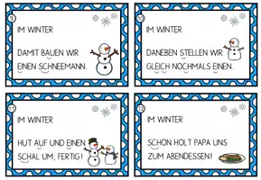 Vorschau - Text - Lesekartei: Im Winter - Seite 3
