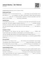 Vorschau - Arbeitsblätter - Johann Nestroy - Der Talisman - Lückentexte und Quiz - Seite 1