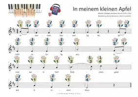 Vorschau - Arbeitsblätter - 18 Kinderlieder BAND 2 für Klavier und Keyboard | Noten und Audio-Tracks - Seite 2