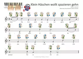 Vorschau - Arbeitsblätter - 18 Kinderlieder BAND 2 für Klavier und Keyboard | Noten und Audio-Tracks - Seite 3