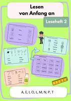Vorschau - Arbeitsblätter - Materialpaket "Lesen von Anfang an 2: A, E, I, O, M, N, P, T" - Seite 1