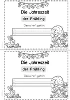 Vorschau - Unterrichtsreihen - Miniheft Jahreszeit Frühling. Arbeitsblätter Klasse 1, Klasse 2, Förderunterricht, Deutsch, Sachunterricht - Seite 1