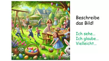 Vorschau - Arbeitsblätter - Wimmelbild Ostern - Wortarten, Schreiben zu einem Bild, Rechtschreibung - DEUTSCH FÜR ZWISCHENDURCH - Seite 3
