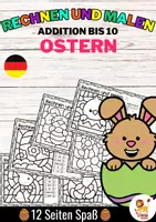 Voorbeeld - Rechen-Mal-Blätter - Addition bis 10 (Ostern) | Pasen Wiskunde Duits - Voorblad