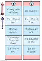 Vorschau - Spiele - Telling the time - read and show the time (+ Vorlage zum Bearbeiten) - Seite 2