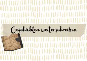 Vorschau - Stationenlernen - Kreatives Schreiben - Geschichten weiterschreiben - Deckblatt