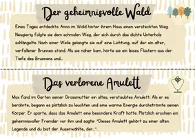 Vorschau - Stationenlernen - Kreatives Schreiben - Geschichten weiterschreiben - Seite 1