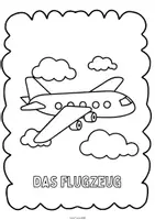 Vorschau - Arbeitsblätter - 18 Ausmalbilder Fahrzeuge – Mit Fahrzeugnamen und Artikel zum Lernen und Gestalten (DaF/DaZ) - Seite 1
