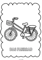 Vorschau - Arbeitsblätter - 18 Ausmalbilder Fahrzeuge – Mit Fahrzeugnamen und Artikel zum Lernen und Gestalten (DaF/DaZ) - Seite 3