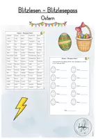 Vorschau - Arbeitsblätter - Blitzlesen - Ostern (Kl. 3-4) - Deckblatt