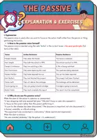 Vorschau - Arbeitsblätter - The Passive Explanation & Exercises - Deckblatt
