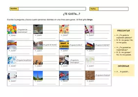 Vorschau - Arbeitsblätter - Las asignaturas + Me gusta Bingo y horario - Seite 3