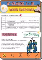 Vorschau - Arbeitsblätter - If-Clauses Type 1 - 3 Mixed Exercises - Deckblatt