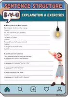 Vorschau - Arbeitsblätter - Sentence Structure - Word order Explanation & Exercises - Seite 3