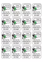 Vorschau - Spiele - I have ... Who has ...? Simple Past (Version 1) - Seite 1