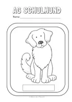 Vorschau - Arbeitsblätter - Schulhunde-AG Material - Deckblatt